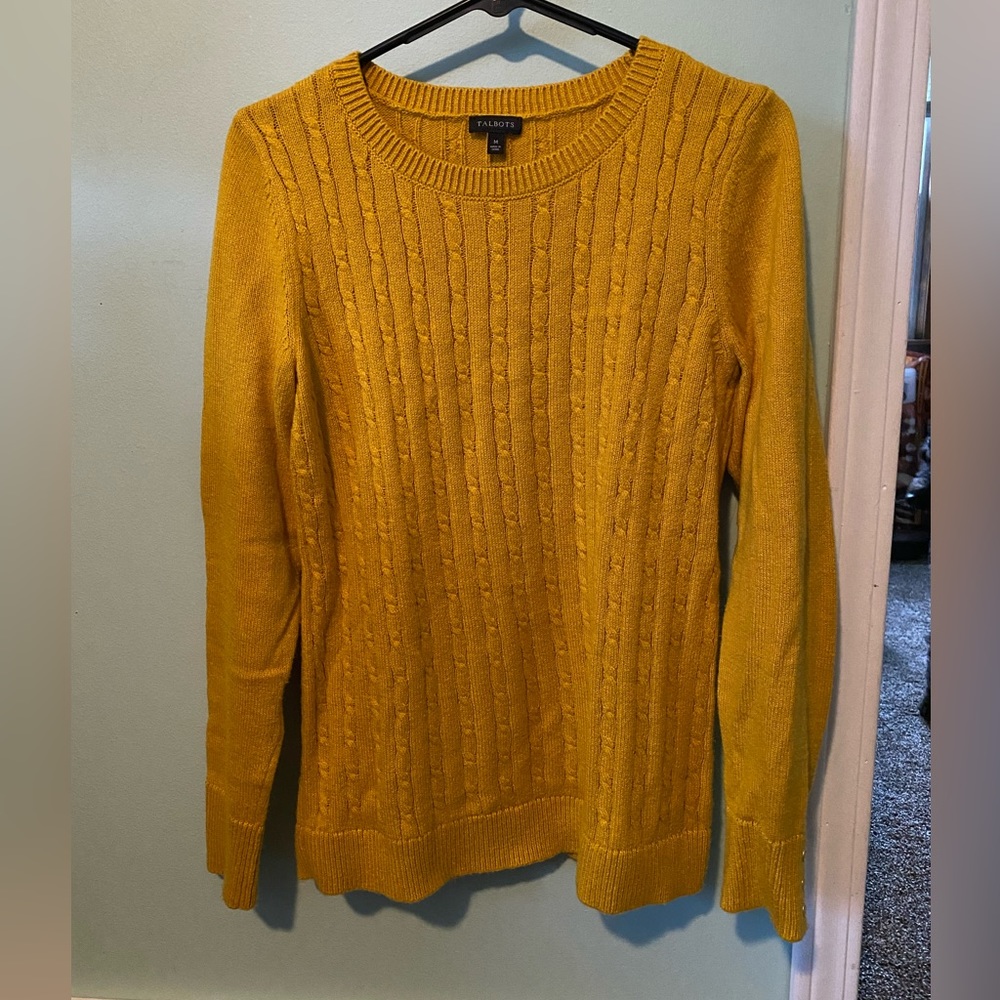 Talbots Womens Cable Knit Sweater